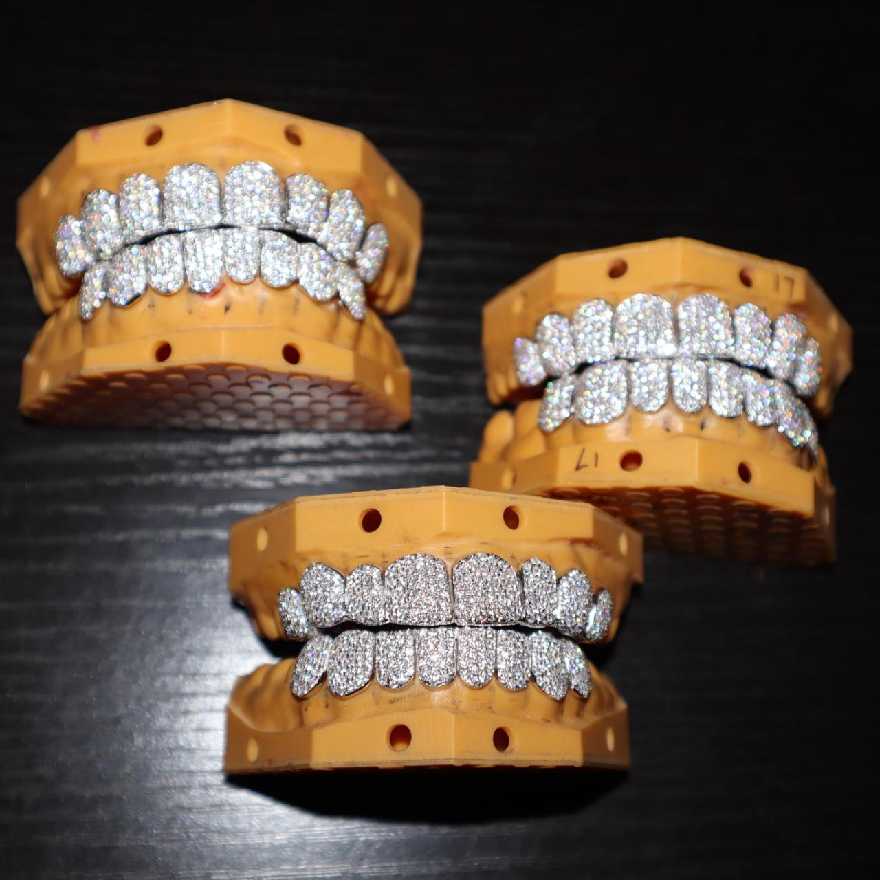 TG019 — Iced Drip Grillz S925 + Moissanite - Bottom 6