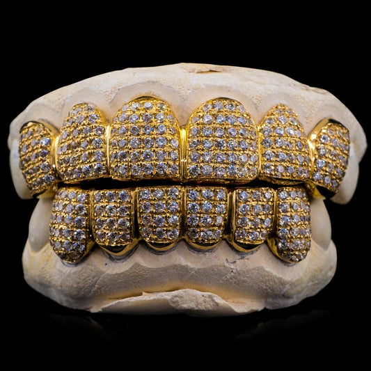 TG017 — Nugget Dust Grillz S925 - Top 8 & Bottom 8