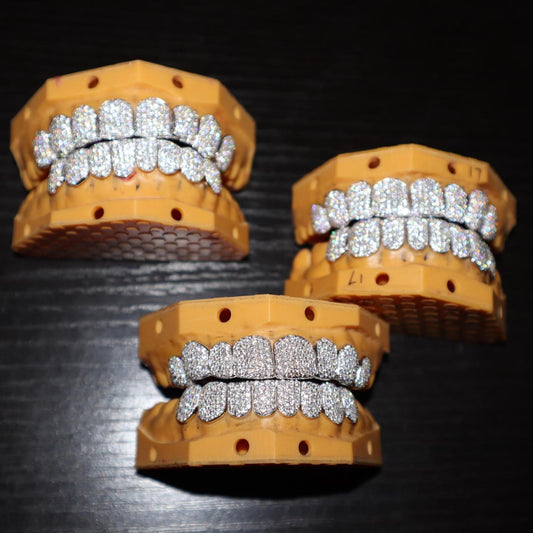 TG019 — Iced Drip Grillz S925 + Moissanite - Bottom 6