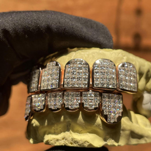 TG030 — Opal Grillz S925 + Moissanite + Opal - Top 8 & Bottom 8